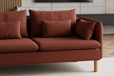 BUDAPEST MODÜLER ÜÇLÜ KOLTUK, KİREMİT