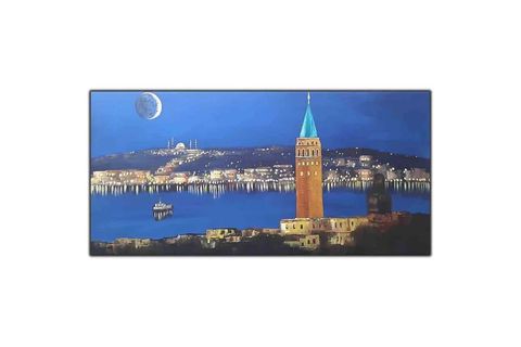 GÜN BATIMI İSTANBUL ORİJİNAL YAĞLI BOYA TABLO