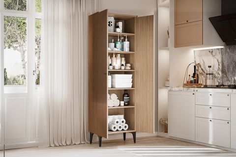 ÇETMEN COMFORT FLEX 2 KAPAKLI ÇOK AMAÇLI DOLAP CEVİZ
