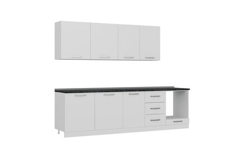 MİNAR RÜYA 280 CM MUTFAK DOLABI BEYAZ 280-B3