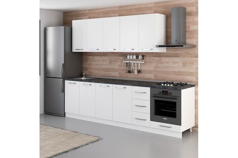MİNAR RÜYA 280 CM MUTFAK DOLABI BEYAZ 280-B9