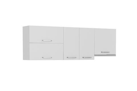 MİNAR 220 CM MUTFAK DOLABI BEYAZ 220-B8-ÜST MODÜL