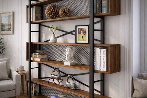 MEK KİTAPLIK, CEVİZ, 100 CM, NO;8