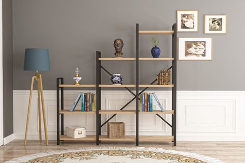 WOOD HOUSE KARDELEN KİTAPLIK ATLANTİK ÇAM