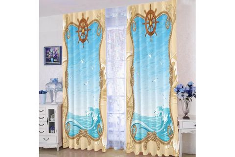 DENİZCİ ÇOCUK ODASI FON PERDE 5176 140X260