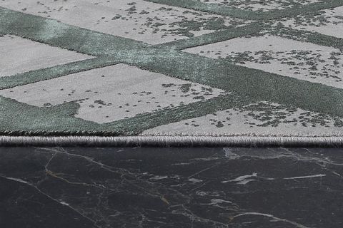 ROYAL HALI VENEDİK VK08I YEŞİL KREM MODERN SALON HALISI 80X300