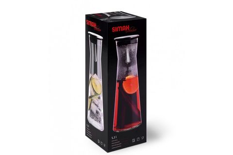 SİMAX BOROSİLİKAT ISIYA DAYANIKLI CAM AKILLI SÜRAHİ 1.1 LT