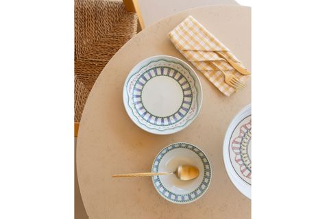THE MİA SPRİNG YEMEK TABAĞI 6LI SET 20 CM