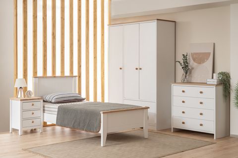 UREN MODERN COUNTRY KARYOLA, İNCİ BEYAZI, 120X200