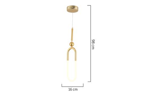 THİSTED TEKLİ LED AVİZE, GOLD