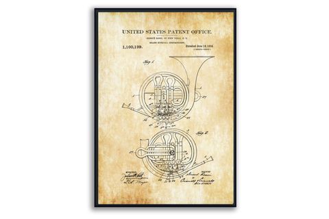 WİND INSTRUMENTS PATENT ÇERÇEVELİ PANO SET, 50X70