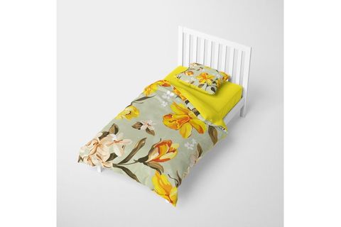 MONOHOME LİLYUM 3D DİJİTAL BASKILI TEK KİŞİLİK NEVRESİM TAKIMI, 160X220 CM