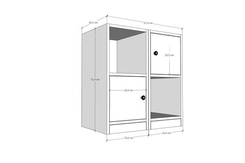 BK ÇOK AMAÇLI DOLAP, 2 KAPAKLI, ÇAD