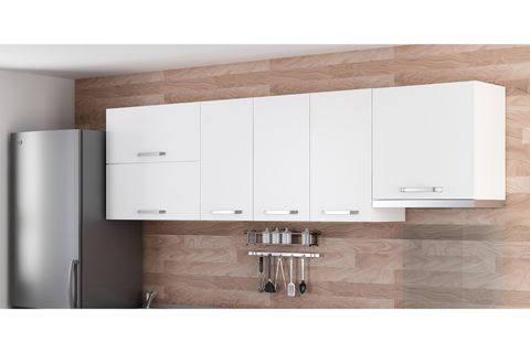 MİNAR 260 CM MUTFAK DOLABI BEYAZ 260-B4-ÜST MODÜL