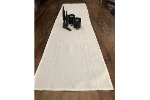 E&C KETEN KUMAŞ RUNNER, FİTİLLİ, BEYAZ, 40X140, RN 512