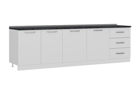 MİNAR 280 CM MUTFAK DOLABI BEYAZ 280-B2-ALT MODÜL