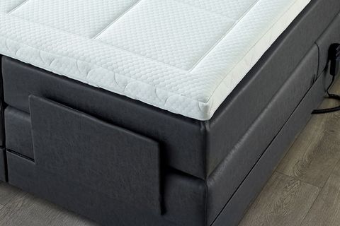 NİVO KUMANDALI BAZA BAŞLIK YATAK SETİ, ANTRASİT, 160X200