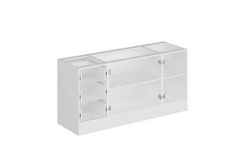 ALVİNKA 180 CM MBR_C ADA MUTFAK DOLABI, BEYAZ ANTRASİT MDF