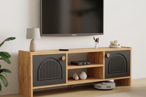 MOLDE BOHEM TV SEHPASI, ÇAM, ANTRASİT KAPAKLI