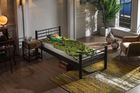 ASOS METAL KARYOLA, SİYAH, 90X190