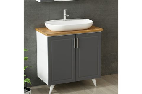 SANYA BANYO DOLABI AY2K101, ANTRASİT, 85CM