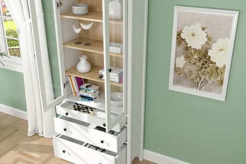 LUMERA İSKANDİNAV KONSOL VİTRİN BÜFE, 2 KAPAKLI