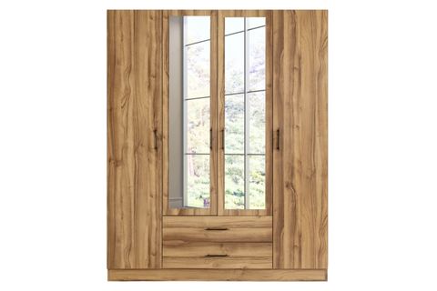 BLESK ATLAS AYNALI ÇEKMECELİ GARDIROP, 4 KAPAKLI