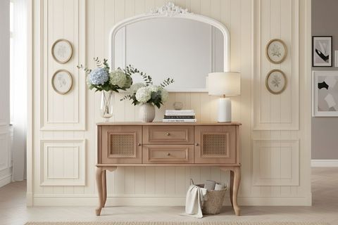 OLİVİA HAZERAN DETAYLI KONSOL, NATURAL AHŞAP