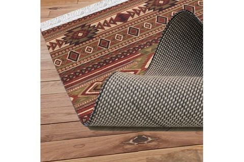 ELSE KAHVERENGİ KIRMIZI ETNİK VİNTAGE SAÇAKLI BOHEM KİLİM HALI 50X80