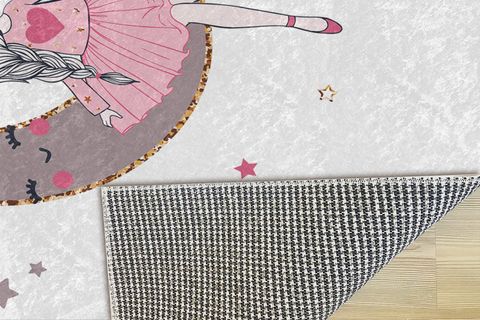 AYDA OTURAN KIZ ÇOCUK ODASI HALISI, 100X160