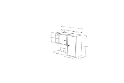 AYDIN KİTAPLIKLI RAF, MST-DVR-1025