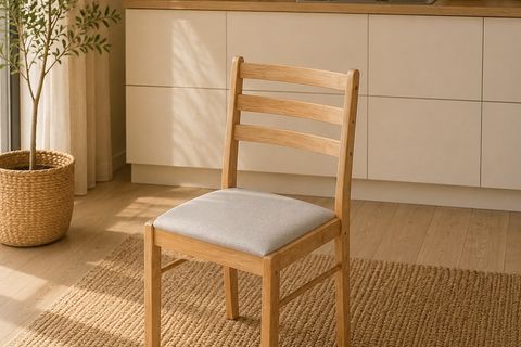 LJUNBERG AHŞAP MUTFAK MASA TAKIMI, 4 SANDALYELİ, 70X110