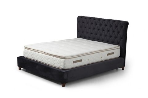DELUXE ANTRASİT ÇİFT KİŞİLİK BAZA+BAŞLIK+YATAK, ANTRASİT, 150X200