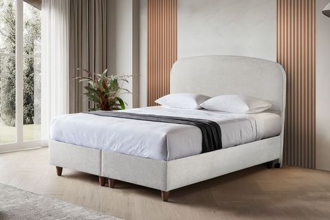 LUNA NİTA BAZA VE BAŞLIK SETİ, KREM, 160X200