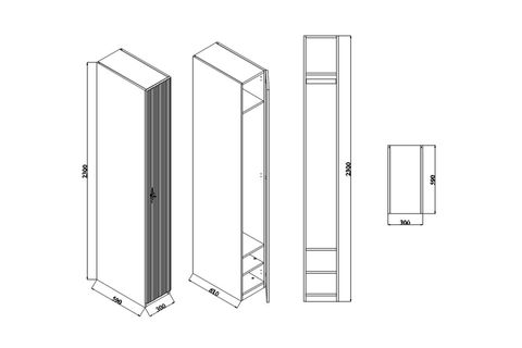 MDF Kapak Ütü Dolabı
