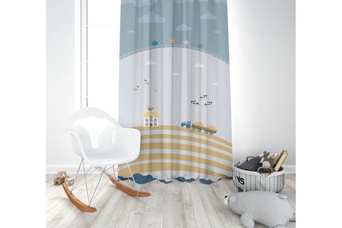 KARNAVAL NEŞELİ KÖY FON PERDE TEK KANAT 140X260