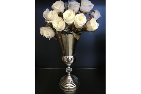 DEKORATİF VAZO SİLVER