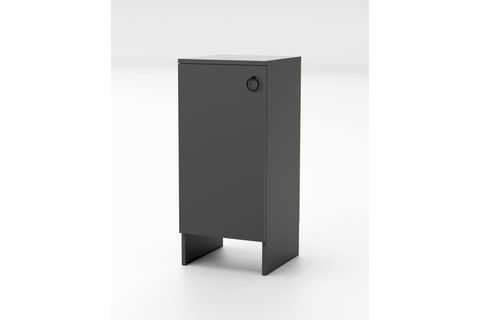 KABİ TEK KAPAKLI ÇOK AMAÇLI DOLAP, ANTRASİT