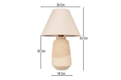 ORVELLA HANDMADE DEKORATİF SERAMİK ABAJUR