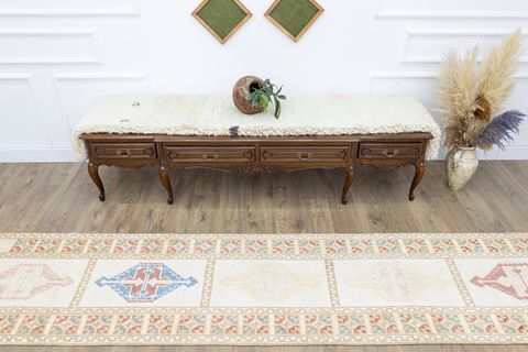 SOHO ANTİQ TIRAZ BORDÜR DESENLİ EL DOKUMA UŞAK YOLLUK, 81X408