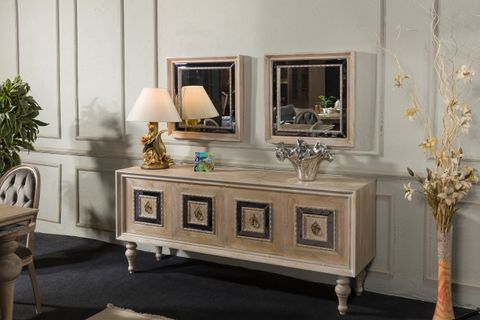 TURİ YEMEK ODASI TAKIMI, BEYAZ ESKİTME