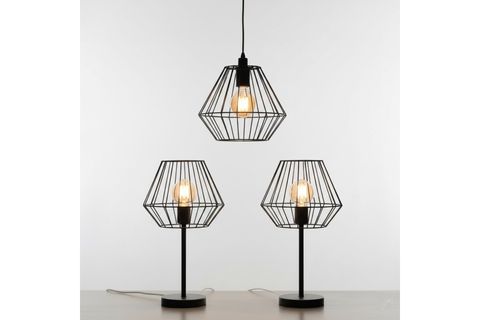 KADER ENDÜSTRİYEL YATAK ODASI AYDINLATMA SETİ SİYAH