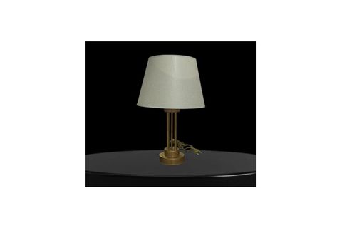 KULE METAL ABAJUR ESKİTME STATİK BOYALI KREM