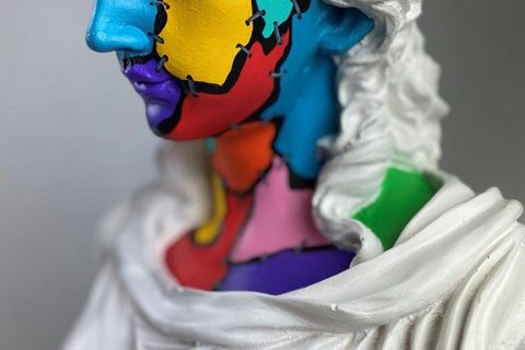 HERA WHITE ZOMBIE POP ART DEKORATİF ROMA YUNAN HEYKELLERİ