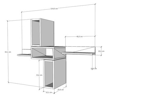 AYDIN KİTAPLIKLI RAF, PNR-DVR-1008