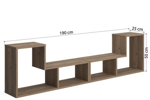 RUUM STORE BY DOĞTAŞ LEGON MODÜLER TV ÜNİTESİ KİTAPLIK ORTA SEHPA MEŞE