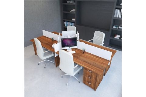 VENA NİL WORKSTATION DÖRTLÜ MASA ÇALIŞMA GRUBU İSTASYONU AKÇAAĞAÇ