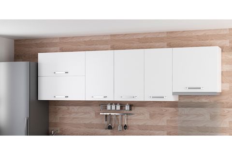 MİNAR 270 CM MUTFAK DOLABI BEYAZ 270-B7-ÜST MODÜL
