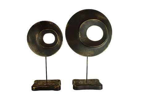 LİVAVA İKİLİ HALKA BİBLO, POLYESTER, SİYAH, 30X20