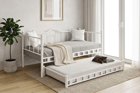 ARGİMO KAMELYA YAVRULU DAYBED SEDİR KARYOLA, BEYAZ, 90X190